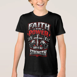 Geloof is mijn kracht God is mijn Sterkte Tri-Blend Shirt