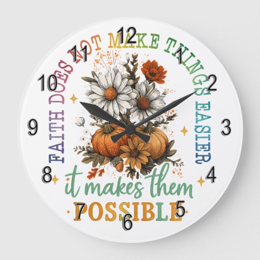 Geloof is niet... grote klok (Voorkant)