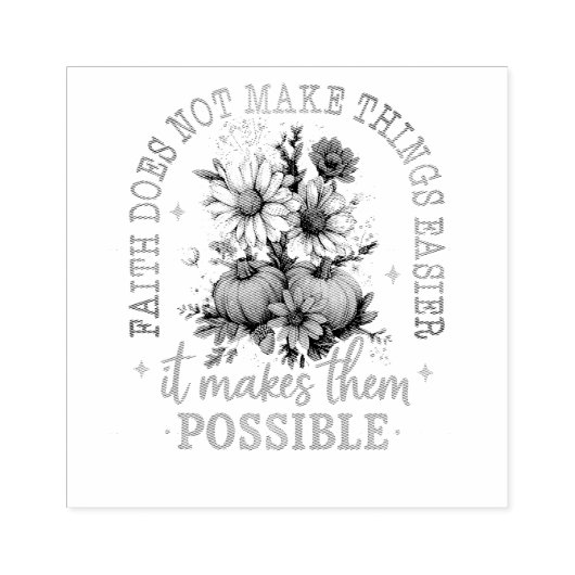 Geloof is niet... rubberstempel (Afrduk)