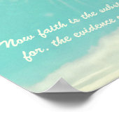 Geloof is nu de essentie poster (Hoek)