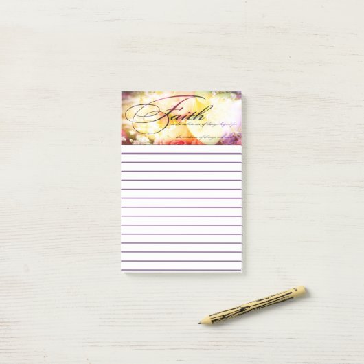 Geloof is post-it® notes (Op bureau)
