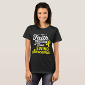Geloof is Sterker Dan Ewing Sarcoma Kanker T-shirt (Voorkant volledig)