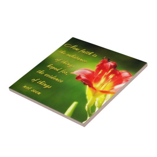 Geloof is tegeltje (Zijkant)