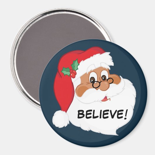 Geloof je in de Zwarte Kerstman? Magneet (Voorkant / Achterkant)