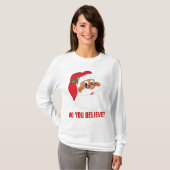 Geloof je in de Zwarte Kerstman? T-shirt (Voorkant volledig)