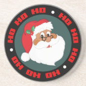 Geloof je in de Zwarte Kerstman? Zandsteen Onderzetter (Voorkant)