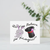 Geloof je in Magic Top Hat & Rabbit Briefkaart (Staand voorkant)