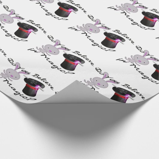 Geloof je in Magic Top Hat & Rabbit Cadeaupapier (Hoek)