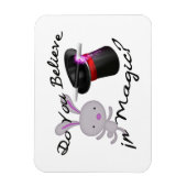 Geloof je in Magic Top Hat & Rabbit Magneet (Verticaal)