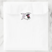 Geloof je in Magic Top Hat & Rabbit Ronde Sticker (Tas)