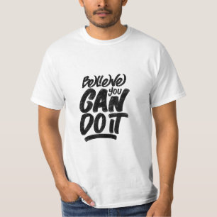 "Geloof-je-kan-het-doen" quote T-shirt