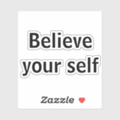 Geloof je zelf sticker (Vel)