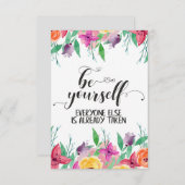 Geloof jezelf altijd in jezelf. (Voorkant / Achterkant)