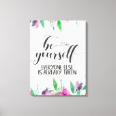 Geloof jezelf altijd in jezelf. canvas afdruk (Voorkant)