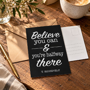 Geloof Jezelf Inspirerende Motivatie Quote Briefkaart