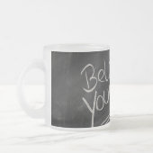 Geloof jezelf matglas koffiemok (Links)