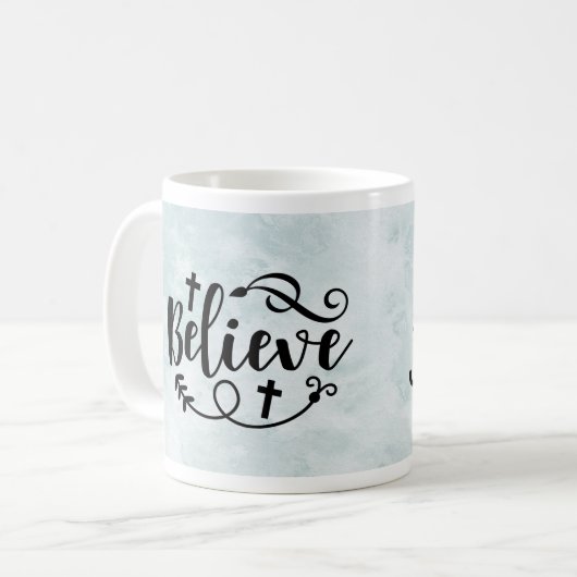 Geloof Jezus Koffiemok (Voorkant links)