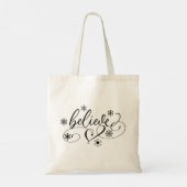 Geloof kalligrafie Kerstmis Tote Bag (Achterkant)
