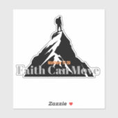 Geloof kan bergen bewegen Bijbel vers Mattheüs 17: Sticker (Vel)