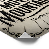 Geloof kan bergen bewegen  Christelijke kunst Poster (Hoek)