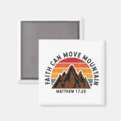 Geloof kan bergen bewegen magneet (Voorkant / Achterkant)