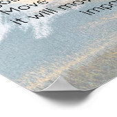 Geloof kan bergen bewegen Schrift Poster (Hoek)