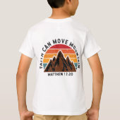 Geloof kan bergen bewegen t-shirt (Achterkant)