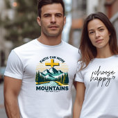 Geloof kan bergen Christelijk bewegen mannen T-shirt