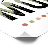 Geloof kan bergen retro bewegen perfect poster (Hoek)