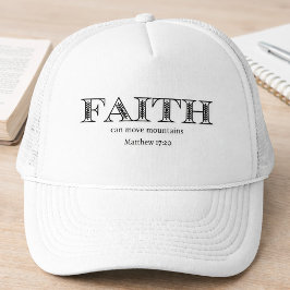 Geloof kan bergen verplaatsen Trucker Hoed Pet