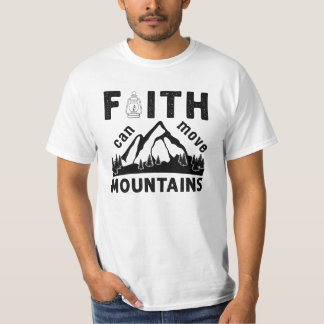 Geloof Kan Bergen Verzetten Bijbelvers T-shirt