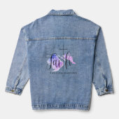 Geloof kan bergen verzetten denim jacket (Achterkant)