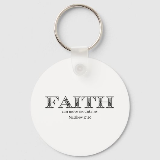 Geloof kan bergen verzetten Matteüs 17 Sleutelhanger (Voorkant)