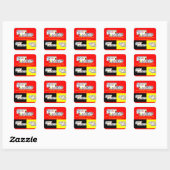 Geloof kent geen beperkingen - Rode & Gele Sticker (Vel)