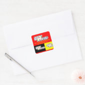 Geloof kent geen beperkingen - Rode & Gele Sticker (Envelop)