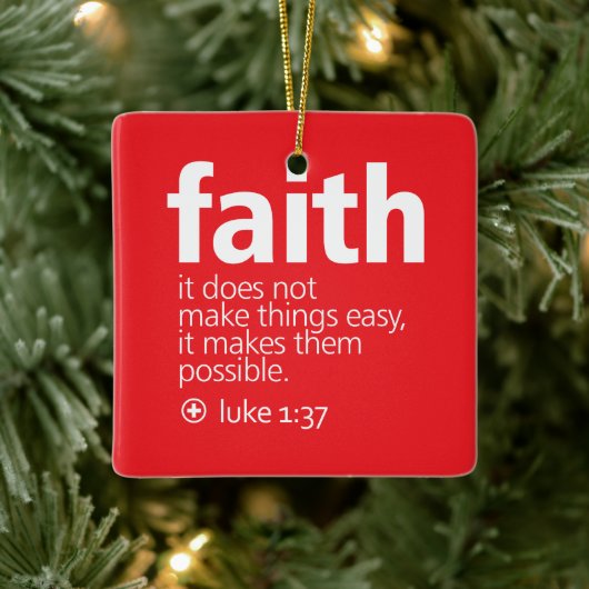 Geloof Keramisch Ornament (Boom)