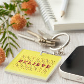 Geloof - Kerst Design Sleutelhanger (Voorkant Rechts)