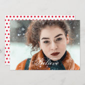 Geloof Kerst Foto Feestdagenkaart (Voorkant / Achterkant)