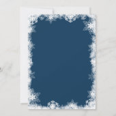 Geloof Kerst Kaarten Moderne Snowy Vakantiefoto (Achterkant)