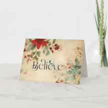 'Geloof' Kerst Poinsettia Bijbelvers