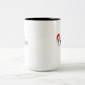 Geloof Kerst Shirt Xmas Graphic - Kerst V Tweekleurige Koffiemok (Center)