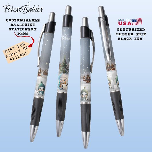 Geloof Kerst Sneeuwvrouw Familie Kerstcadeau ⛄️🎄 Pen