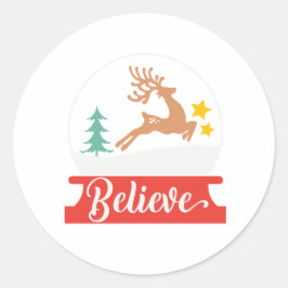 Geloof Kerst sticker - Inspirerend vakantie