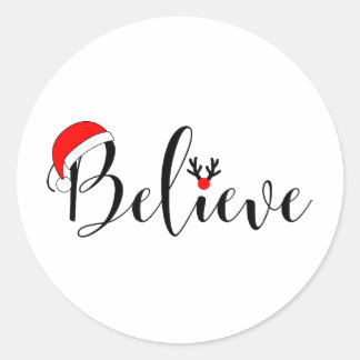 Geloof Kerst sticker Xmas Graphic