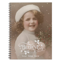 geloof kerst vakantie vintage retro notitieboek