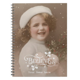 geloof kerst vakantie vintage retro notitieboek