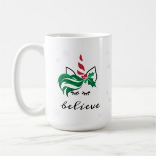 Geloof kerstaehoorn koffiemok