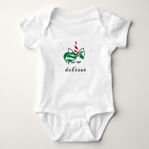 Geloof kerstaehoorn romper
