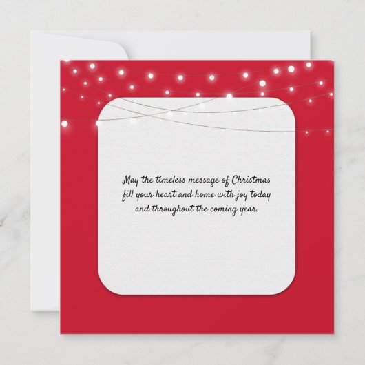 GELOOF kerstbericht met maan Kaart (Achterkant)