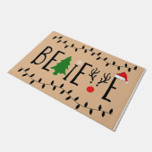 Geloof kerstdeuren / Santa Mat / Holiday  (Schuin)